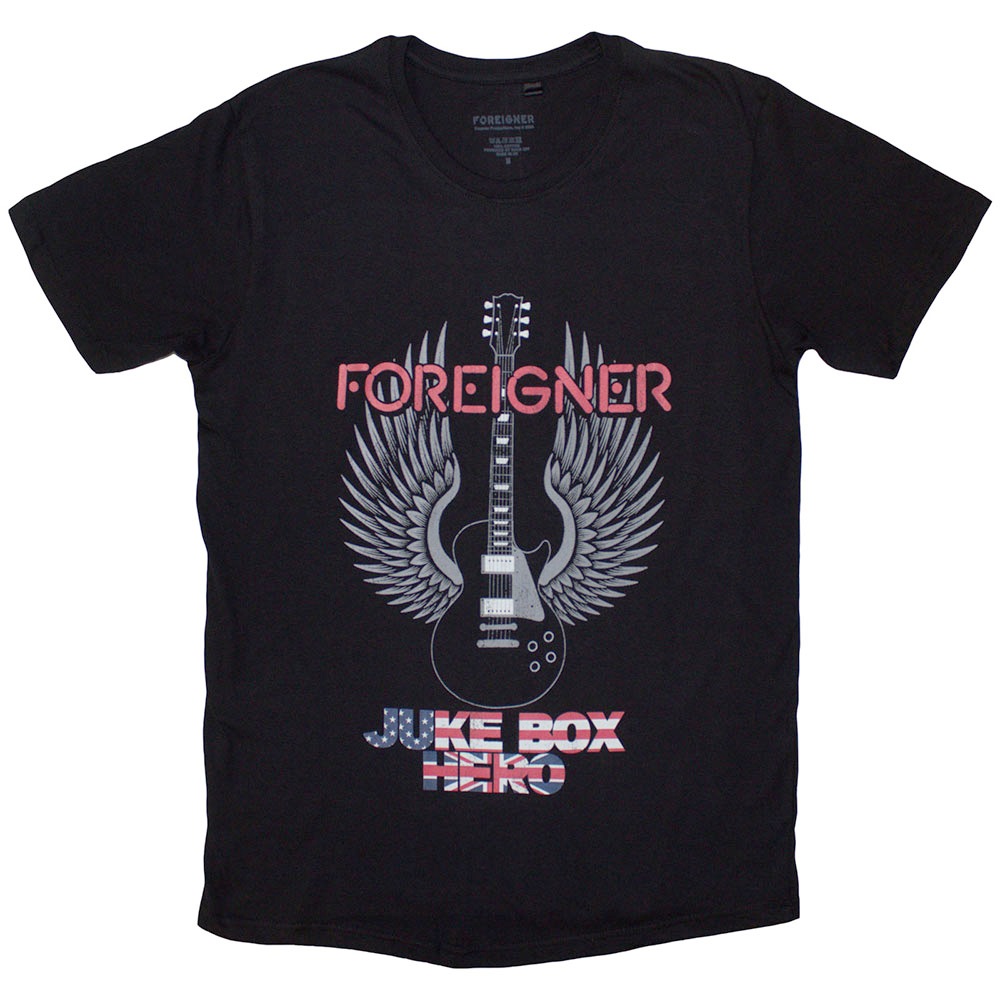Foreigner - Juke Box Hero Heren Tshirt - Zwart